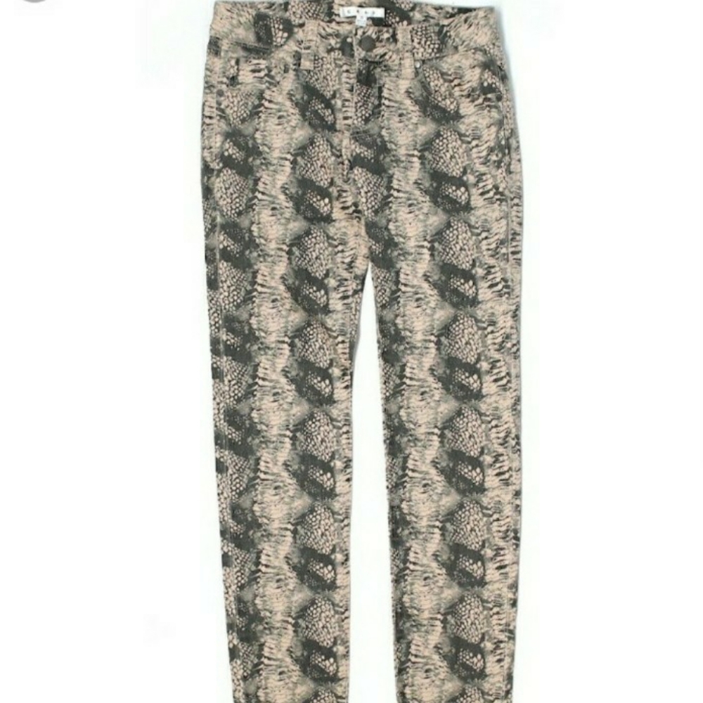 Cabi Diamondback skinny jeans snake print size 6 - Picture 2 of 12